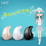 L＆U S50无线迷你蓝牙耳机4.0立体声开车隐形入耳塞式超小通用型