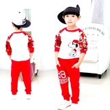 宝韩版卫衣套装儿童秋装童装男1-3周岁秋季卡通运动装4—5岁男宝