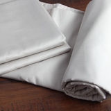 埃及长绒棉床单 纯棉素色贡缎双人加大床单 细腻光泽 结实不褶皱
