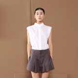 JNBY江南布衣夏装优雅女士薄款短袖棉衬衫有点透5C51006