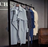 欧洲站女装2016秋冬季新款韩版天丝棉女式风衣女士中长款大衣外套