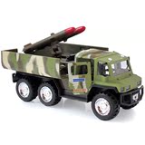 合金战车 军事系列车模隐形战车 声光装甲车导弹发射车儿童玩具车