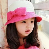韩国儿童帽子女春秋新款女童公主渔夫帽宝宝礼帽盆帽亲子款帽包邮