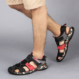 2016夏季男士包头越南沙滩凉鞋透气户外运动时尚迷彩耐磨橡胶男鞋