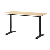 IKEA无锡宜家家居代购BEKANT贝肯特会议桌学习电脑办公书桌140*60