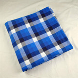 纯棉磨毛被套床单单件学生宿舍单人蓝色格子被罩褥子套被单褥子单