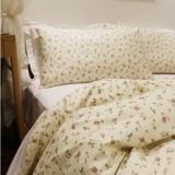 简约韩式四件套纯棉 床上床单 宜家碎花田园四件套 外贸床品 包邮