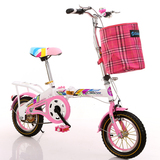 儿童自行车折叠车脚踏车3岁男女学生车单车12寸14寸16寸童车包邮