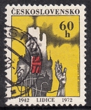 捷克斯洛伐克信销邮票 1972年 周年纪念 4-3：利迪策惨案30周年