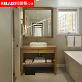 现代浴室柜组合卫生间台上盆洗脸池洗手台实木落地卫浴柜组合
