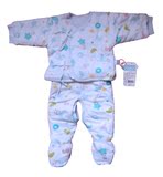母婴坊男女宝宝薄棉南极棉半背包脚套装0-3、3-6个月002