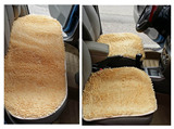 雪尼尔珊瑚虫毛毛虫汽车坐垫子三件套防滑座垫无靠背毛绒单片四季