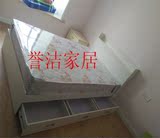 特价板式家具1.351.5双人床高箱抽屉储物床可定制上海包邮安装