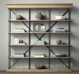 实木书架书柜组合现代简约客厅落地置物架宜家原木创意简易展示架
