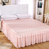 蕾丝床裙席梦思韩式公主床盖床套保护套1.5米1.8m床床罩单件床裙