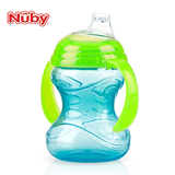 美国nuby/努比 特价儿童宝宝婴儿双耳水杯鸭嘴杯学饮杯 240ml