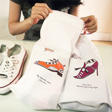 户外韩国创意旅行旅游鞋子束口收纳袋防水整理袋洗漱袋大号 2个装