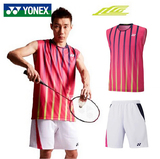 YONEX尤尼克斯yy羽毛球服无袖T恤2015夏男款吸汗速干圆领短袖短裤