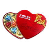 好时巧克力Kisses 10粒爱心铁盒装 结婚庆喜糖成品包装 五盒包邮