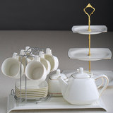 英式下午茶茶具整套 欧式茶具套装 简约咖啡杯套装骨瓷咖啡具陶瓷
