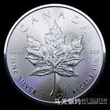 2016 加拿大枫叶银币（防伪厂标）1盎司  送全套配件