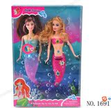 外贸原单礼盒装美人鱼芭比娃娃人鱼公主仙子玩具女孩生日礼物包邮
