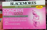 澳洲代购Blackmores澳佳宝 备孕黄金素营养素28+28粒 孕前 直邮