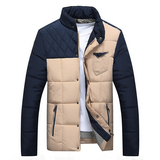 2015冬季新款青年男士棉衣商务休闲男装加厚棉服立领外套韩版包邮
