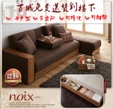 小户型日式贵妃沙发床可折叠多功能储物宜家现代布艺沙发组合包邮