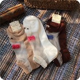 tutuanna专柜在售款hello小熊水晶短袜  袜子 玻璃丝水晶丝船袜