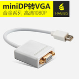 海备思mini DisplayPort转VGA线迷你DP转接器雷电苹果mac转换投影