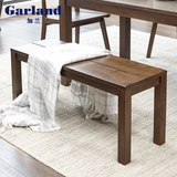加兰纯实木长凳日式橡木黑胡桃木色床尾凳现代简约换鞋凳子特价