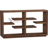 美式复古实木书柜简易自由组合成人书橱书架置物架创意松木柜子