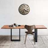 美式实木北欧餐桌椅会议桌简约现代办公桌个性工作台创意书桌茶桌