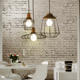 北欧创意个性铁艺小吊灯 现代简约艺术餐厅饭厅吧台咖啡三头灯具