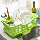 沃之沃 厨房用品必备大号碗碟沥水架厨房置物架碗筷沥水收纳篮