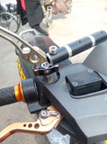 配件多功能鬼火踏板车改装后视镜座雅马哈8mm倒后镜座摩托车改装