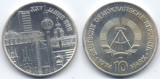 民主德国东德1974年10马克建国25周年纪念银币一枚