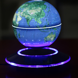 创意礼品6寸/8寸夜明珠发光自转磁悬浮地球仪工艺品欧式办公摆件