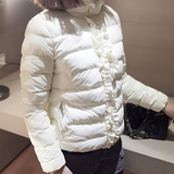 蘑菇街美丽说2015韩版新款秋冬装百搭显瘦保暖棉衣女装外套折800