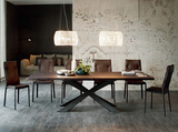 欧式餐桌椅组合实木餐桌组装铁艺餐桌复古餐桌办公桌简约现代家具