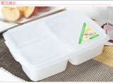 新亚工作餐盒 时尚单层分隔塑料饭盒 午餐微波炉饭盒  正品包邮