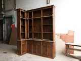 美式实木书柜组合简约现代复古做旧爬梯新古典后现代工厂直销定制