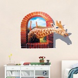 3D立体墙贴纸贴画 卡通动物儿童房幼儿园教室学校装饰墙壁贴包邮