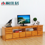 现代中式多功能电视柜储物柜卧室小户型电视机斗柜子实木客厅地柜