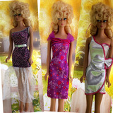 正版芭比娃娃配件芭比衣服时装礼服芭比可儿丽芙乐吉尔OB可穿