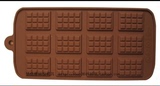 12连孔 长方形方格子 DIY 硅胶蛋糕模具 布丁模 巧克力块模