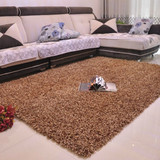 家用欧式客厅卧室床边茶几弹力旗简约现代长毛长方形纯色地毯定制