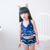 2015新款 大小女童韩国婴儿可爱公主比基尼小孩子宝宝儿童游泳衣
