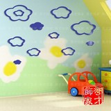房背景幼儿园卡通装饰贴画创意云朵亚克力3D水晶立体墙贴卧室儿童